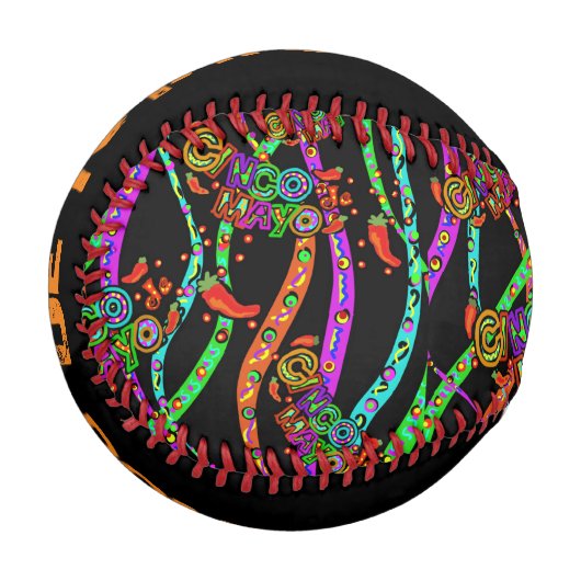 Cinco de Mayo Cornhole Set Baseball (Vorderseite Links)