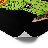 Cinco de Mayo Dabbing Cactus Fun Boys Kids Poster (Ecke)