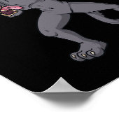 Cinco de Mayo Dabbing Chupacabra Fun Mexikanischer Poster (Ecke)