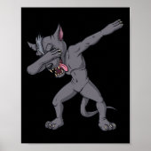 Cinco de Mayo Dabbing Chupacabra Fun Mexikanischer Poster (Vorne)