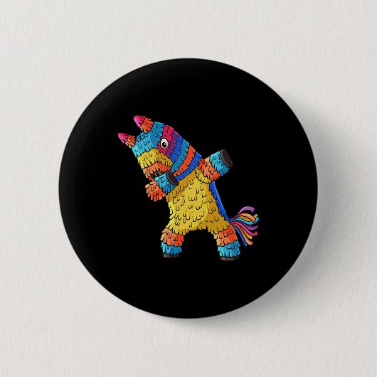 Cinco De Mayo Dabbing Donkey Pinata Funny Mexicani Button (Vorderseite)