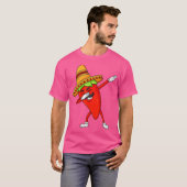 Cinco De Mayo Dabbing Hot Jalapeno Pepper Funny Bo T-Shirt (Vorne ganz)