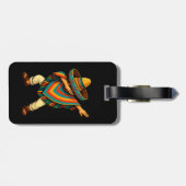 Cinco de Mayo Dabbing Mexican Poncho Gepäckanhänger (Rückseite horizontal)