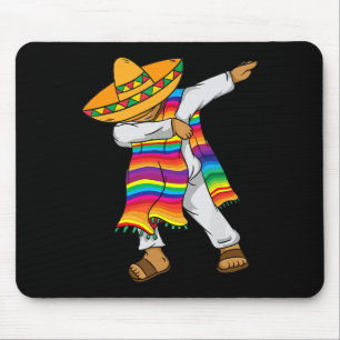 Cinco De Mayo Dabbing Mexican Poncho Kinder Kleink Mousepad