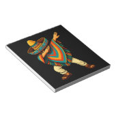 Cinco de Mayo Dabbing Mexican Poncho Notizblock (angewinkelt)