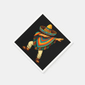 Cinco de Mayo Dabbing Mexican Poncho Serviette (Ecke)