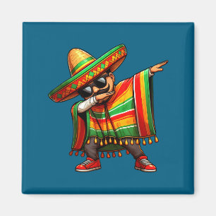 Cinco de mayo Dabbing mexikanischer Poncho Sombrer Magnet
