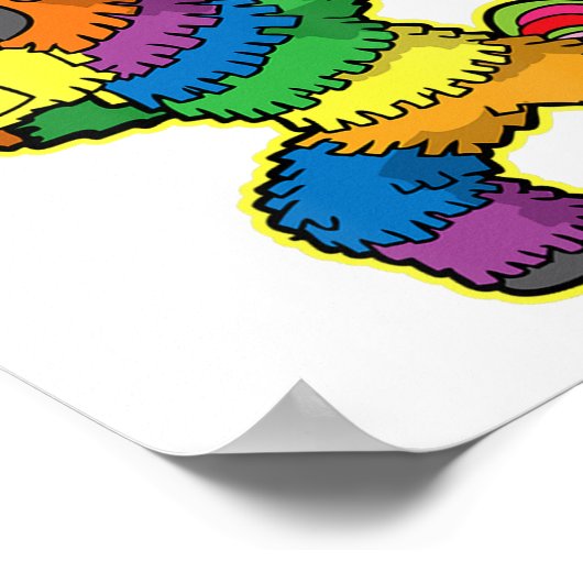 Cinco de Mayo Dabbing Pinata Fiesta 5 Poster (Ecke)