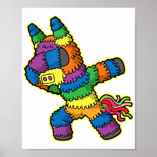 Cinco de Mayo Dabbing Pinata Fiesta 5 Poster (Vorne)