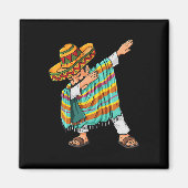 Cinco de Mayo Dabbing Poncho Sombrero Fun Mexikani Magnet (Vorne)