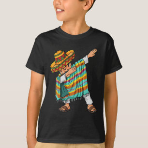 Cinco de Mayo Dabbing Poncho Sombrero Fun Mexikani T-Shirt