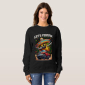 Cinco de Mayo Dabbing Taco Fahrender Monstertruck Sweatshirt (Vorne ganz)