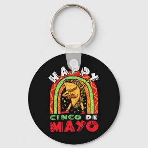 Cinco De Mayo Dabbing Taco Rainbow Mexican Festiva Schlüsselanhänger