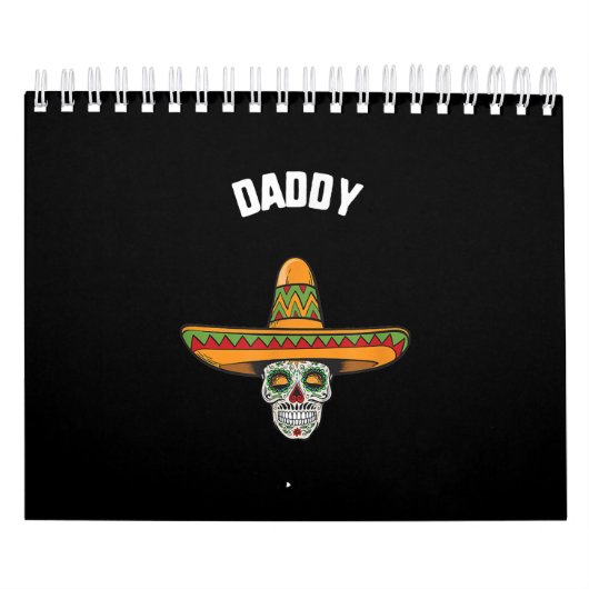 Cinco De Mayo Daddy Sugar Skull Sombrero Taco Kalender (Titelbild)
