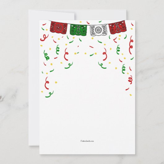 Cinco de Mayo Dancers Einladung (Rückseite)