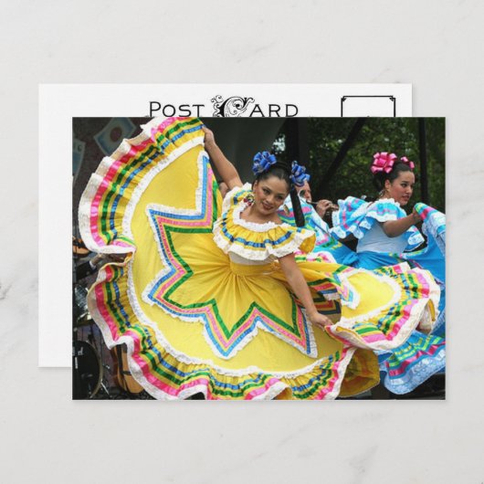 Cinco de Mayo Dancers Postkarte (Vorne/Hinten)
