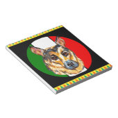 CINCO DE MAYO DEUTSCHE SHEPHERD NOTIZBLOCK (angewinkelt)