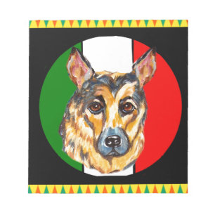 CINCO DE MAYO DEUTSCHER SCHÄFERHUND NOTIZBLOCK