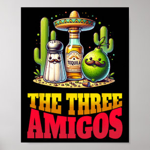 Cinco De Mayo Die drei Amigos Lustiger Salz-Limett Poster