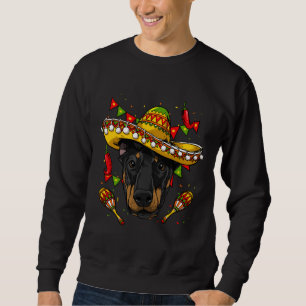 Cinco De Mayo Dobermann Men Women Kids Sombrero Sweatshirt