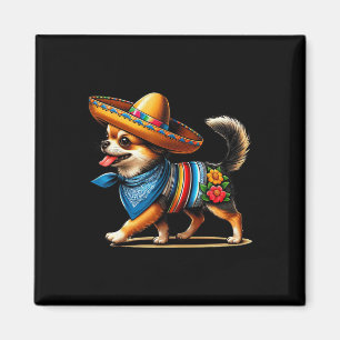 Cinco De Mayo Dog Funny Chihuahua Coole mexikanisc Magnet