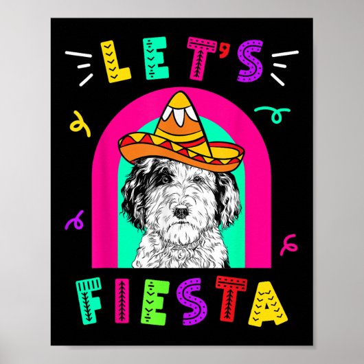 Cinco De Mayo Dog Lasse Fiesta Camisa 5 De Mayo Me Poster (Vorne)