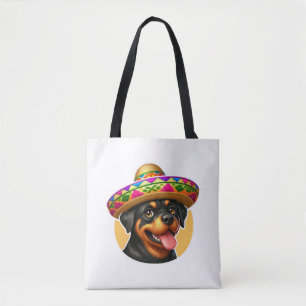 Cinco de Mayo Dog Rottweiler Mexiko Tasche