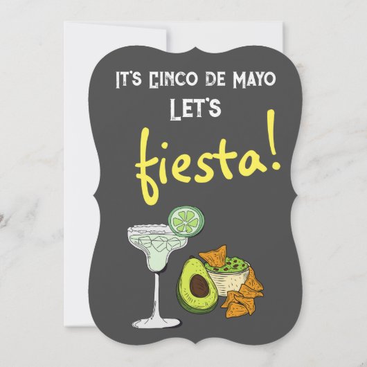 Cinco de Mayo Drinko de Mayo Funny Pun Einladung (Rückseite)