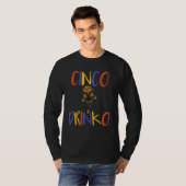 Cinco De Mayo Drinko Maske Feier Mexikanischer Tei T-Shirt (Vorne ganz)