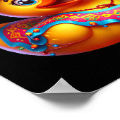 Cinco De Mayo Duck Mexican Sombrero Fiesta Party Poster (Ecke)