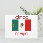 cinco de mayo einladung (Stehend Vorderseite)