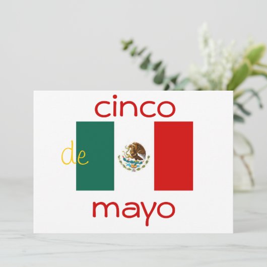 cinco de mayo einladung (Stehend Vorderseite)