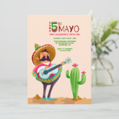 Cinco de Mayo Einladung (Stehend Vorderseite)