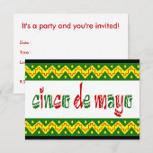 cinco de mayo einladung (Vorne/Hinten)