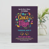 Cinco De Mayo Einladung Flyer (Stehend Vorderseite)