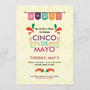 Cinco De Mayo Einladung Flyer
