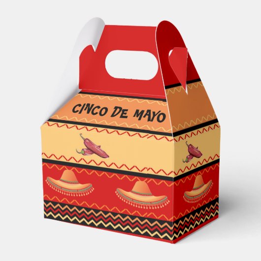 Cinco De Mayo Favor Geschenkboxen Geschenkschachtel (Vorderseite)