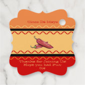 Cinco De Mayo Favor Tag Geschenkanhänger (Rückseite)