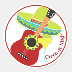 Cinco de Mayo-Feier-Aufkleber Runder Aufkleber