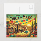 Cinco de Mayo feiern Postkarte (Vorne/Hinten)
