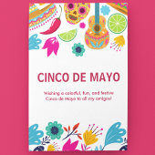 Cinco De Mayo Feiertagspostkarte