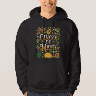 Cinco De Mayo-Fest Cute Party-Elemente Hoodie