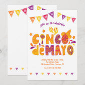 Cinco de Mayo Festivals Einladung (Vorne/Hinten)
