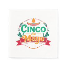 Cinco de Mayo Festive Fiesta Sombrero-Papier-Tisch