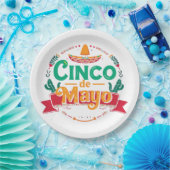 Cinco de Mayo Festliches Fiesta Sombrero Pappteller (Party)