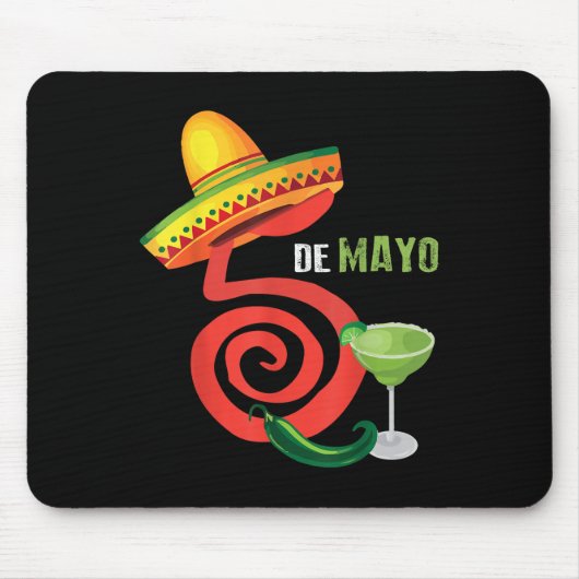 Cinco De Mayo Fiesta Design Camisa 5 De Mayo Viva Mousepad (Vorne)