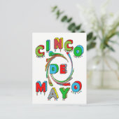 Cinco de Mayo Fiesta Einladung - Postkarte (Stehend Vorderseite)