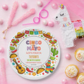 Cinco de Mayo Fiesta – Farbige Partyfeier Pappteller (Party)