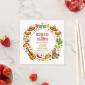 Cinco de Mayo Fiesta – Farbige Partyfeier Serviette (Beispiel)
