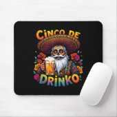 Cinco De Mayo Fiesta Funny Mexican Cinco De Drinko Mousepad (Mit Mouse)